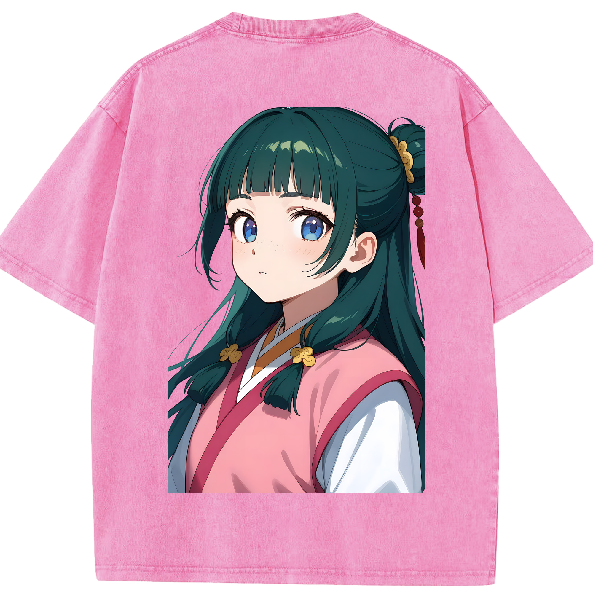 （画像用） 薬屋のひとりごと The Apothecary Diaries 綿100% ヴィンテージ風 半袖Tシャツ（背面プリント）